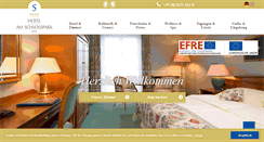 Desktop Screenshot of hotel-am-schlosspark.de