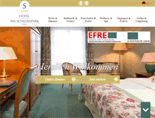 Tablet Screenshot of hotel-am-schlosspark.de